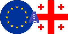 Exchange rate Euro Cash to Georgian Lari