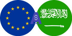 نرخ تبدیل یورو به ریال عربستان